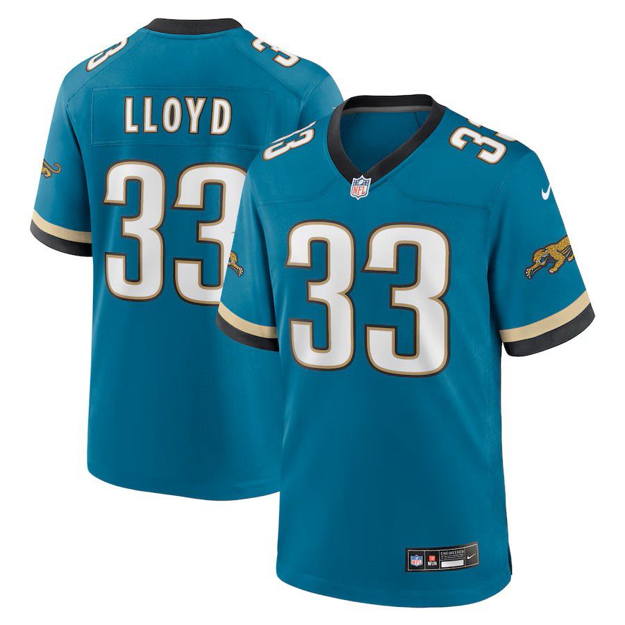 Men Jacksonville Jaguars #33 Devin Lloyd Green Nike Throwback Player Game NFL Jersey